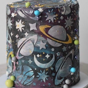 Space Cake Stencil