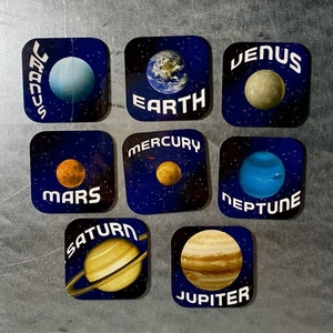Solar System 8 Planet Magnet Set