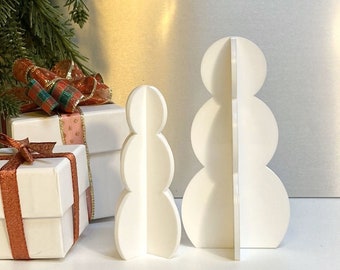 Acrylic Winter Snow-people Decor | 3D Snowman