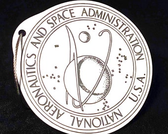 1959 NASA Seal Inspired Luggage Tag
