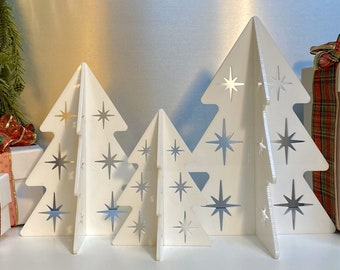 Acrylic Winter Tree Decor | Holiday Christmas Tree