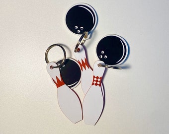 Ciieeo 18 Pcs Bowling Keychain The Gift Mini Backpack Key Ring Bowling Fan Gifts Bowling Party Favors Bowling Team Gift Novelty Keychain Bowling Ball Mini Bowling Ball Keychains - Fun Gifts from RTS Sports