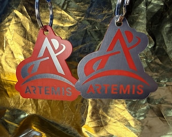 Red Artemis Logo Keychains - Set of 2 or Single