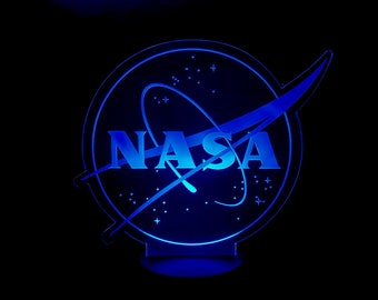 Small Nasa Meatball Logo II Color Change LED Light