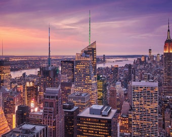 New York Big City Skyline Photo Quality Image Poster