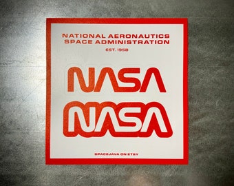 NASA Red Logo Stickers