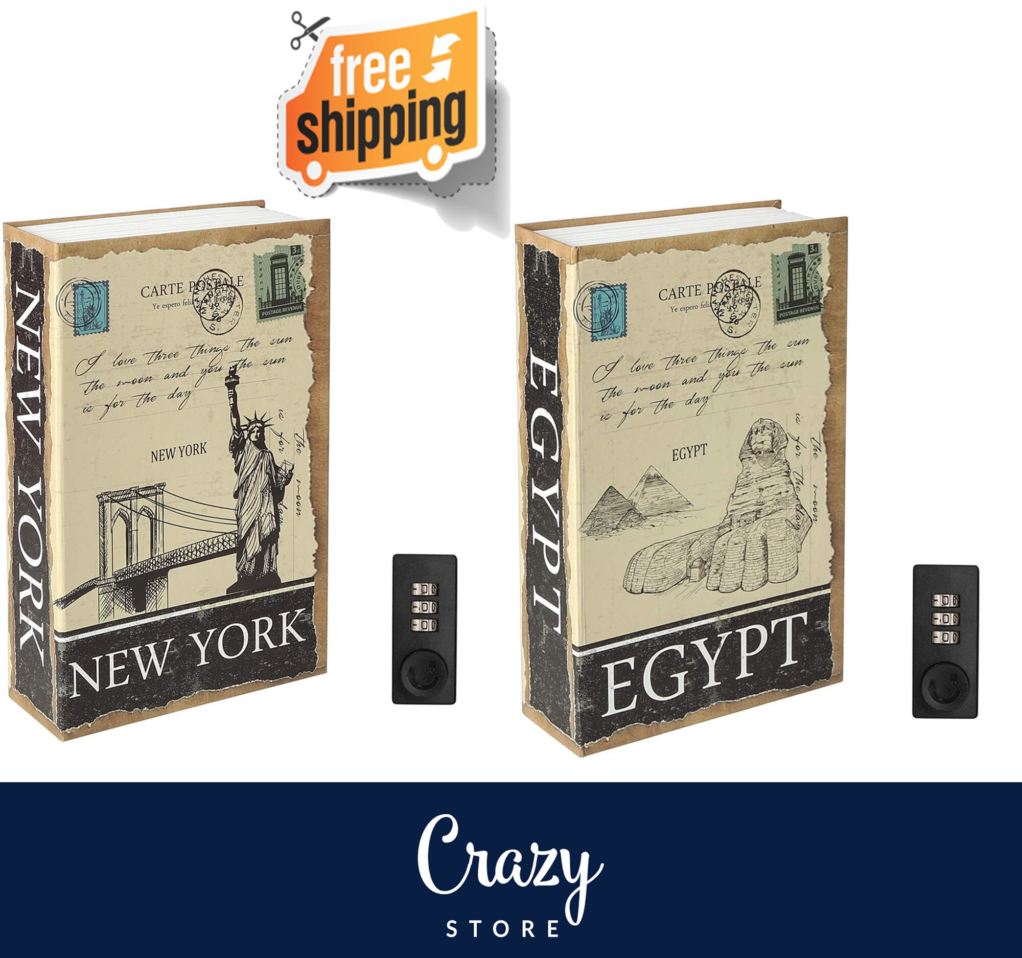 Tools Diversion & Can Safes Decaller Safe Secret Hidden Metal Lock Box