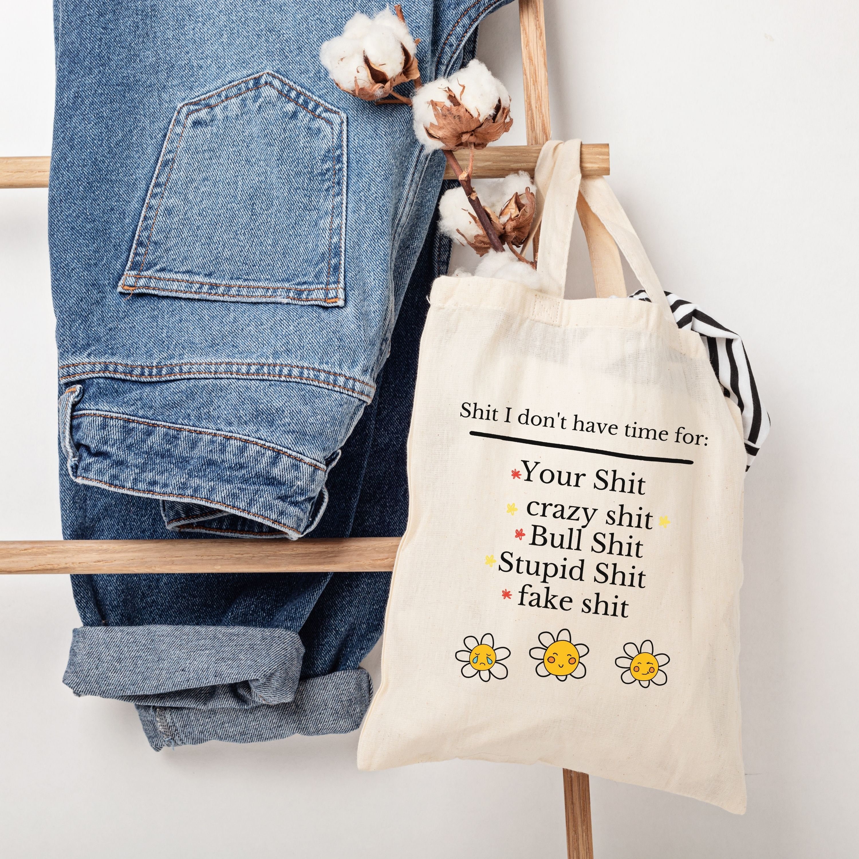 Contents Stuff I Don't Need Money Funny Shopping Cotton bag Canvas Tote Bag T90 