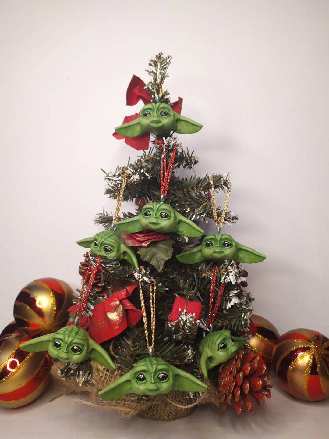 Baby Yoda Sculpt christmas Ornament - Etsy