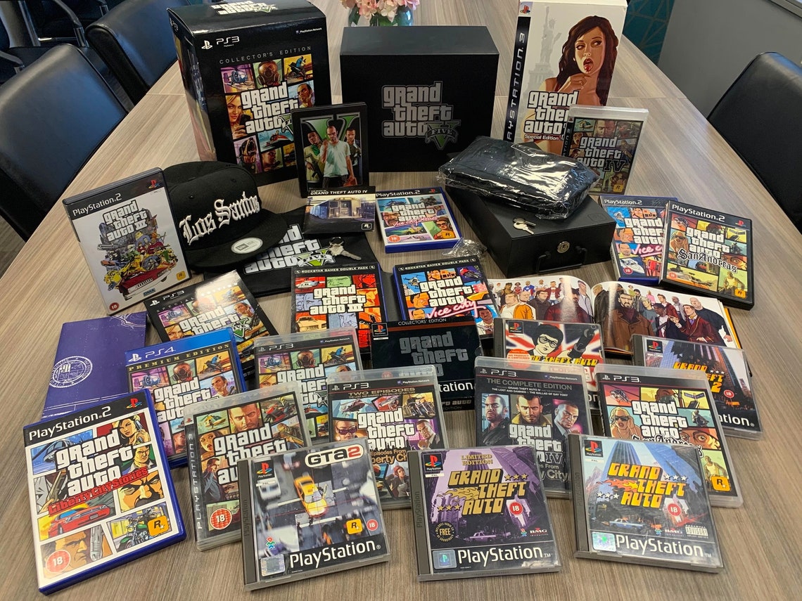 VERY RARE Collection of Every GTA Game Ever Released PS1  Etsy