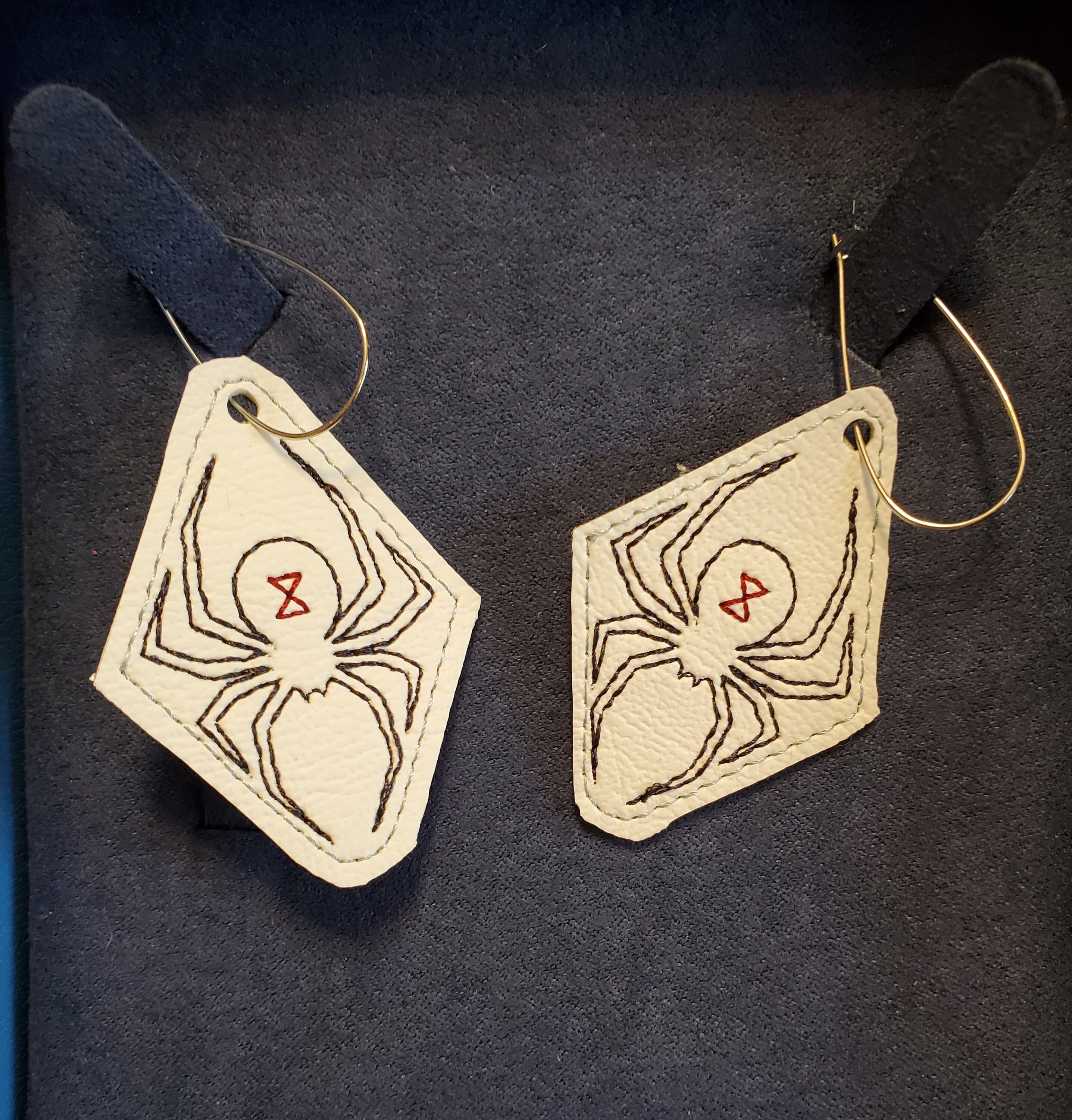 black widow earring stack