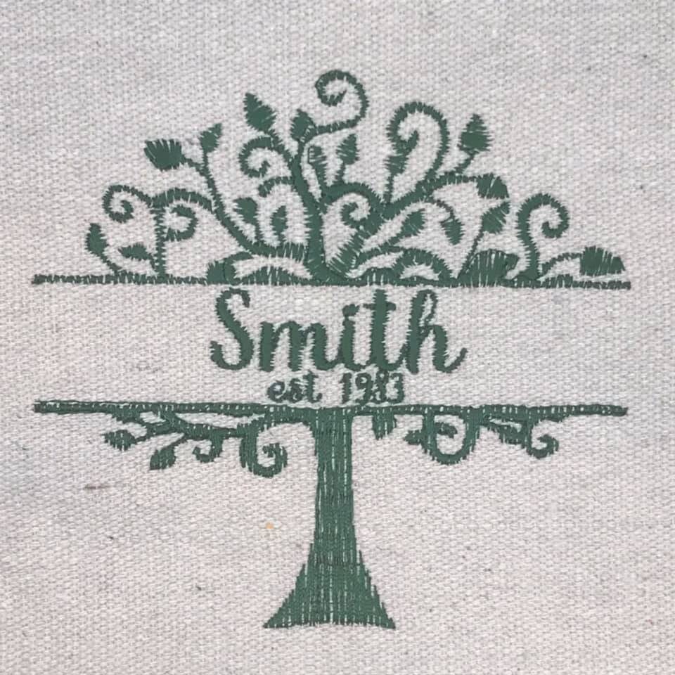 Family tree split embroidery design digital file chunky  etsy Family tree split embroidery design digital file chunky  etsy