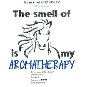 L'odore dei cavalli è il mio file di ricamo per aromaterapia da utilizzare su carta igienica, sottobicchieri, borse e asciugamani.