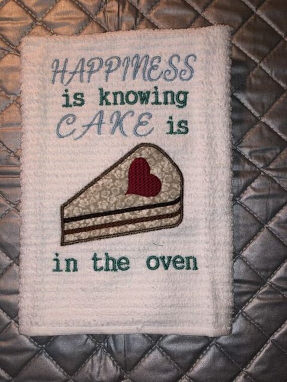 Birthday Cake Embroidery Design Digital File 5x7 6x10 Hoop Etsy