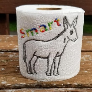 smart (culo) asino bagno toilette carta da bagno ricamo design digitale per 4x4 hoop gag regalo