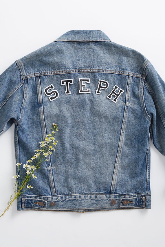 iron on letters for denim jacket