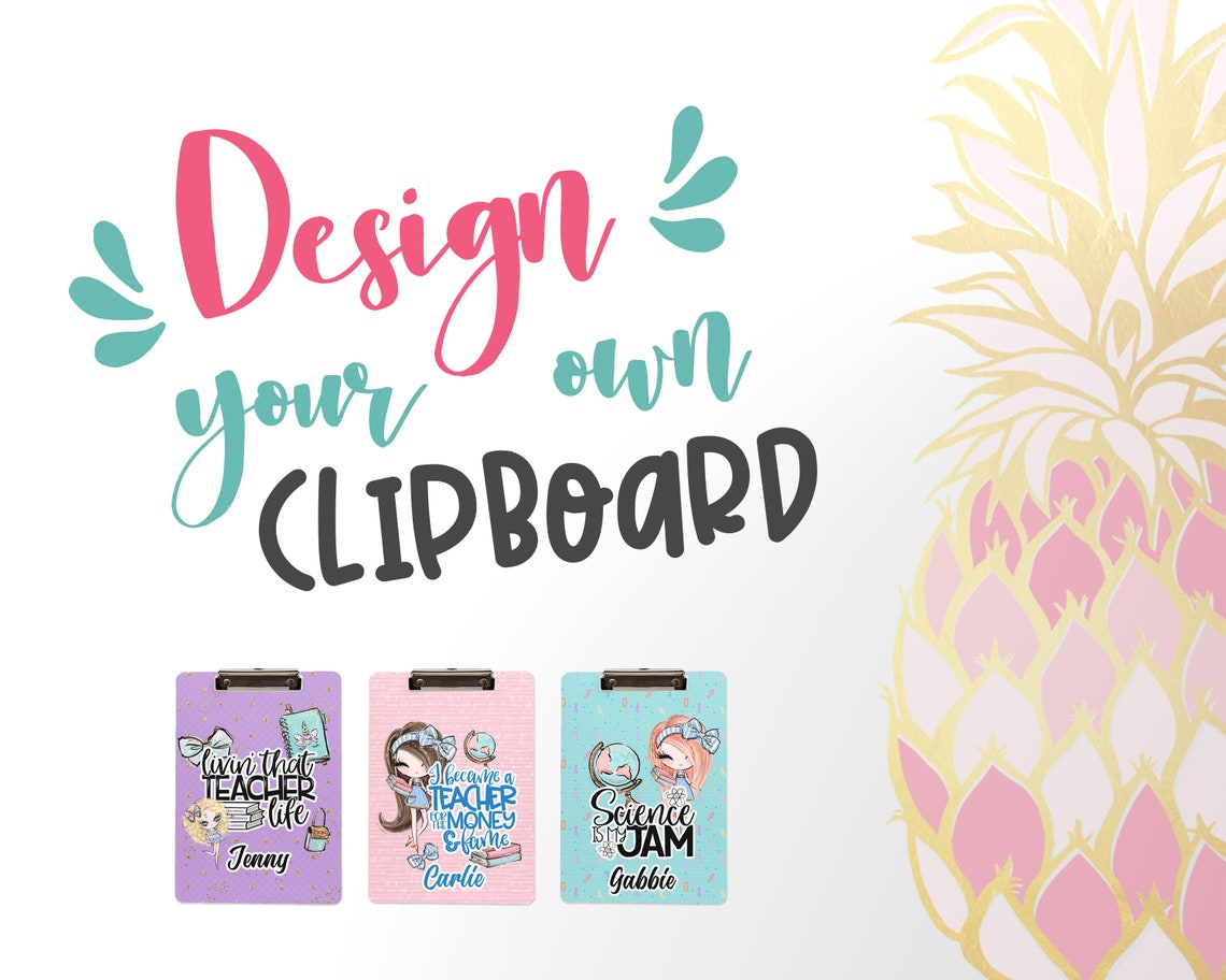 Custom Teacher Clipboard Design Your Own Clipboard Choose Etsy