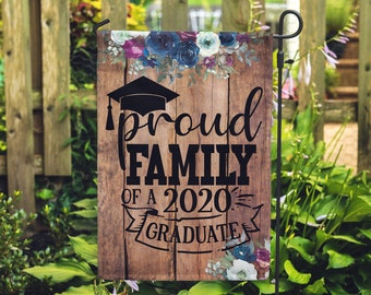 2025 Graduation Garden Flag: Proud Family Graduate Sign
