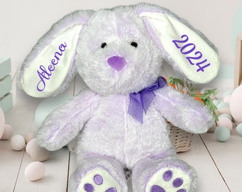 Personalized Easter Bunny, Personalized Baby Gift, Personalized Stuffed Animal, Neutral Gender baby Gift, newborn gift, easter bunny 2024