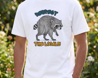 Jimothy der Waschbär-Shirt – Respektiere die Einheimischen, Seattle-T-Shirt