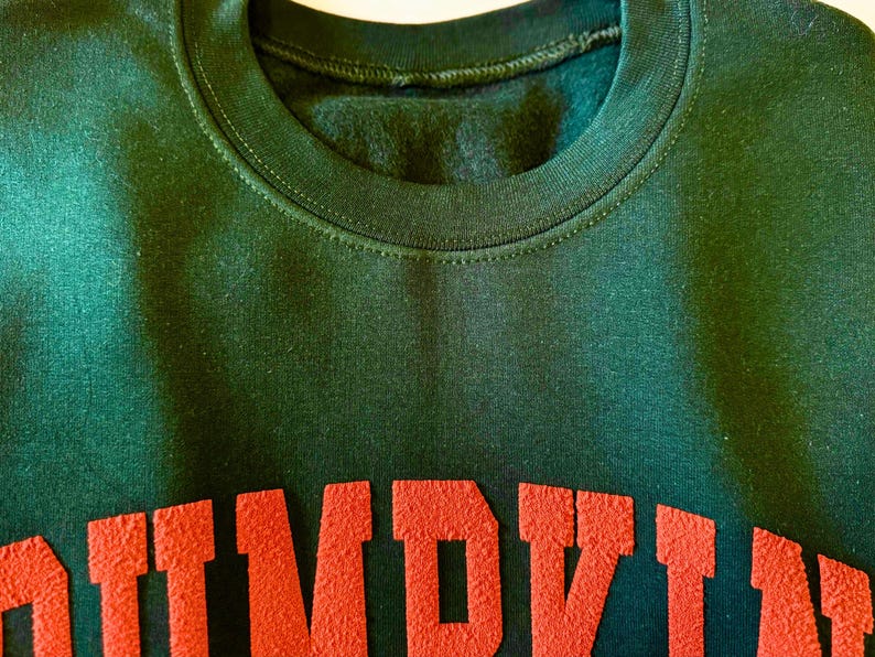 Fall Crewneck Sweatshirt – Embossed Pumpkin Season Sweater – Cozy Autumn Pumpkin Spice Pullover image 7