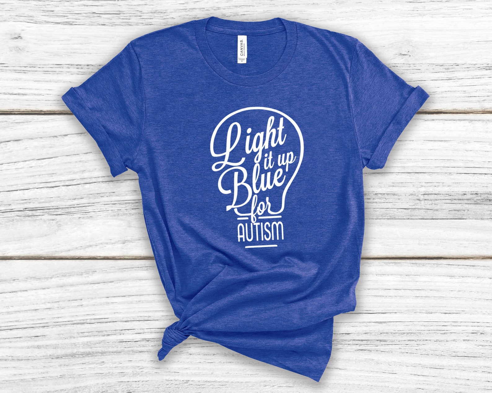 Light It up Blue for Autism Tshirt Autism Awareness Shirt Etsy