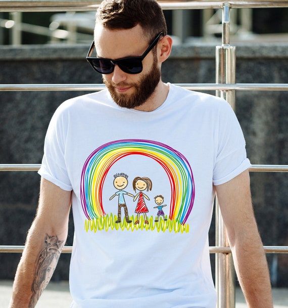 Verander het kunstwerk van je kind in het favoriete shirt van een vader Vaderdag kinderen tekenen T shirt Gelukkigste dag met vader kinderen kunstwerk aangepaste t shirt Etsy Belgie
