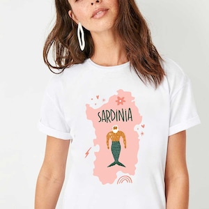 Sardinien Italien Shirt, Italien Shirt, Sardinien Karte, Island Life Shirt, Reise Geschenk, Strand Urlaub, Geschenk für Italien Liebhaber, Sommer Urlaub T-Shirt