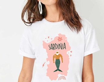 Sardinia Italy Shirt, Italy Shirt, Sardinia Map, Island Life Shirt, Travel Gift, Beach Vacation, Gift for Italy Lover, Summer Vacation Tee