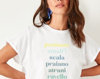 AmalfiKüste Shirt, AmalfiKüste Shirt, Positano, Amalfi, Scala, Praiano, Atrani, Ravello, Italienische Sommer, Italienische Küste, Sommer T-Shirt