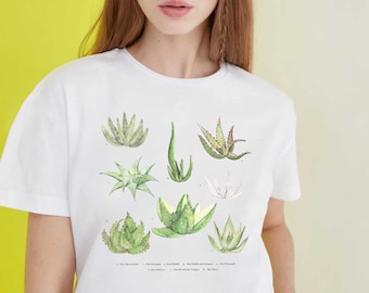 Desert Cacti Graphic Tee, Vintage Inspired Botanical Desert T-shirt,Cactus Succulents Shirt, Vintage Botanical Tee, Aesthetic Gift Plant Mom