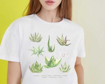Desert Cacti Graphic Tee, Vintage Inspired Botanical Desert T-shirt, Cactus Succulents Shirt, Vintage Botanical Tee, Aesthetic Gift Plant Mom