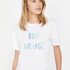 Bon Voyage Graphic Tee, Bon Voyage T-Shirt, Cruise Shirt, Vacay Tee, Trendy Shirt, Bon Voyage Shirt, Travel Tee, Bon Voyage, Women's Shirt