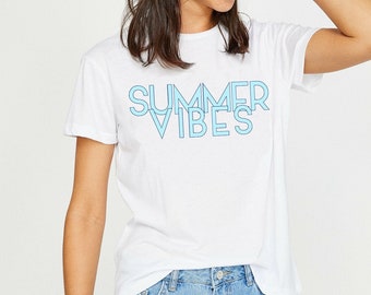 Summer Vibes T-Shirt, Summer T-Shirt, Summer Vibes T-Shirt, Fun Summer Shirt, Beach Tee, Vacay Shirt, Graphic Tee, Tumblr Shirt