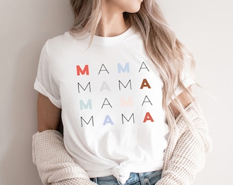Camicia MAMA, Camicie mamma, Magliette mamma, T-shirt mamma, Prima festa della mamma, Regalo per la mamma, T-shirt grafica regalo baby shower, Regalo festa della mamma, Trendy
