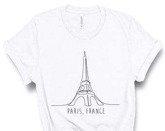 Paris Shirt, Bonjour Shirt, Eiffel Tower Shirt, Paris France, Paris Gift, Travel Shirt, France Shirt, French Shirt, Unisex T-Shirt