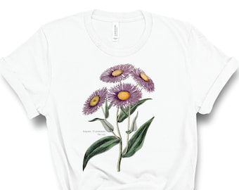 Aspen Daisy, Camisa botánica, Camisa de flores, Camiseta botánica, Flores silvestres del bosque, Camiseta de flores silvestres, Camiseta botánica vintage Regalo para ella