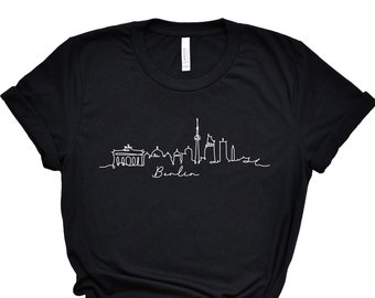 Camiseta de Berlín, Alemania, Camiseta de Berlín, Camiseta de la ciudad de Berlín, Recuerdo de Berlín, Regalo de Alemania, Regalo de Berlín, Recuerdo de Alemania, Capitales de países, UNISEX