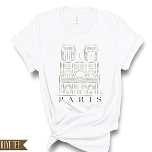 Notre Dame Paris, Vintage Notre Dame T-shirt, Paris T-shirt, Notre Dame Paris Cathedral Vintage, France, Souvenir, Gift, Unisex