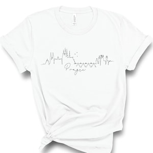 Prague Shirt, Prague Skyline Shirt, Czech Republic Shirt, Prague T Shirt, Prague T-Shirt, Czech Shirt, Czech Republic Shirt, Travel Gift