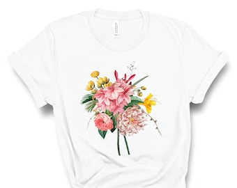 Botanical Shirt, Vintage T-Shirt, Vintage Botanical, Botanical Print, Flower T-Shirt, Wildflower, Tee, Vintage Flower Shirt, Graphic Tshirt