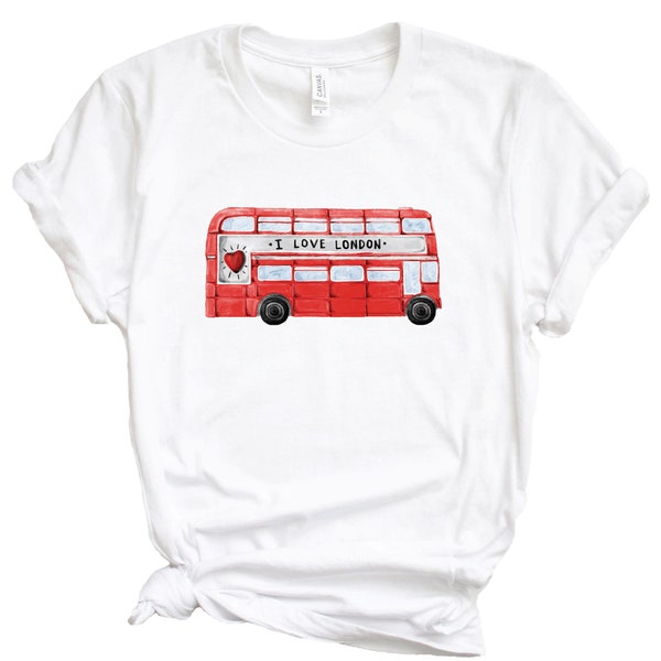 London Shirt, I Love London, London Women's T-Shirt, Traveler Shirt, London T-shirt, Traveler Tee, London Tee, Cute shirt, London Red Bus