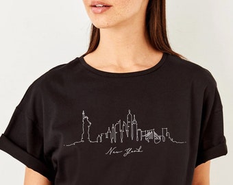 New York Tee, New York Shirt, New York T-Shirt, New York NY Shirt, New York, New York City Skyline, Graphic Tee Travel Gift, Souvenir,UNISEX