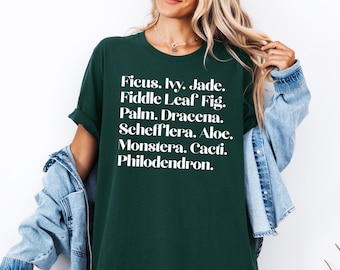 Kamerplant shirt kamerplant minnaar cadeau graphic tees plant shirt plant lady tee plant minnaar plant moeder cadeau tuinieren cadeau voor haar plus size