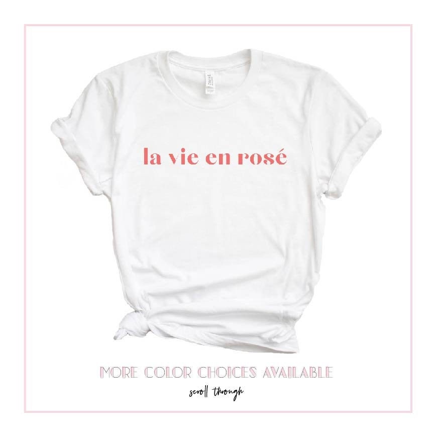 T shirt la vie en rose sale