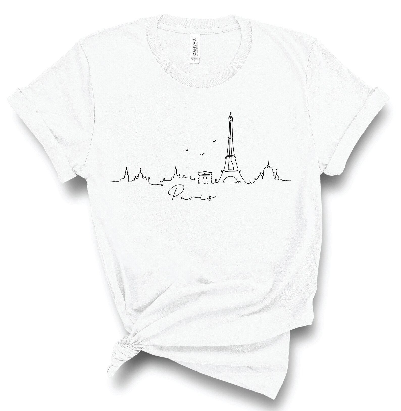 Paris Tshirt, Eiffel Tower Tshirt, Travel Clothing, Women's Paris T