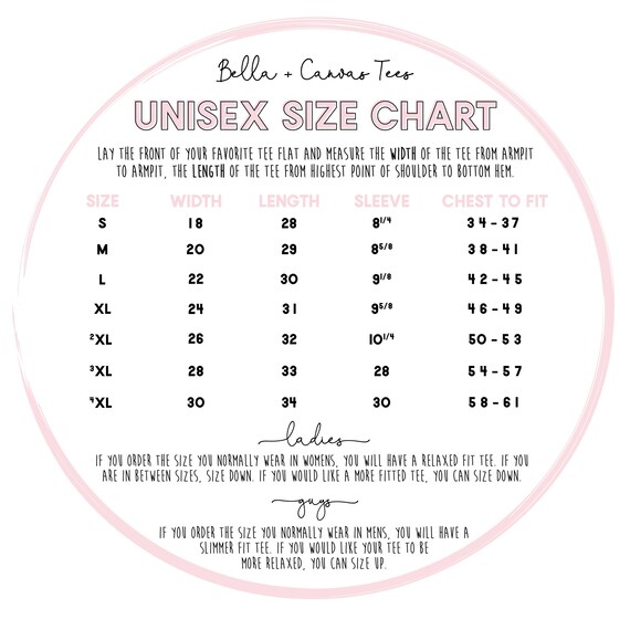 Gs Love Size Chart