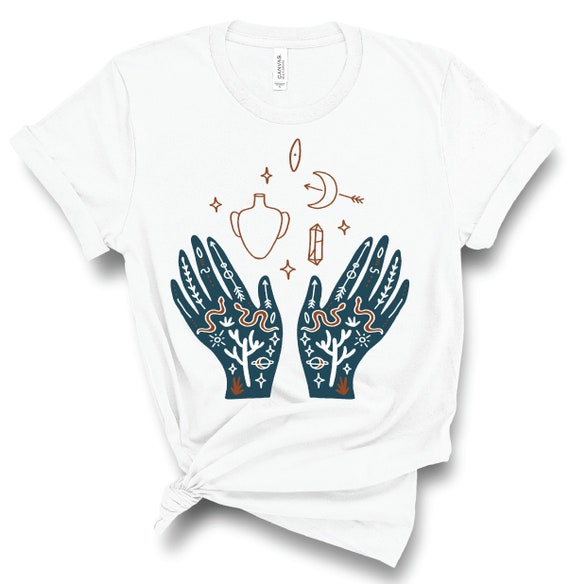 Boho Shirt, Bohemian Good Vibes Tee, Gypsy Shirt, Wanderlust Shirt, Boho Clothes, Womens Graphic Tee, Mystical Halloween Shirt Witch Shirt