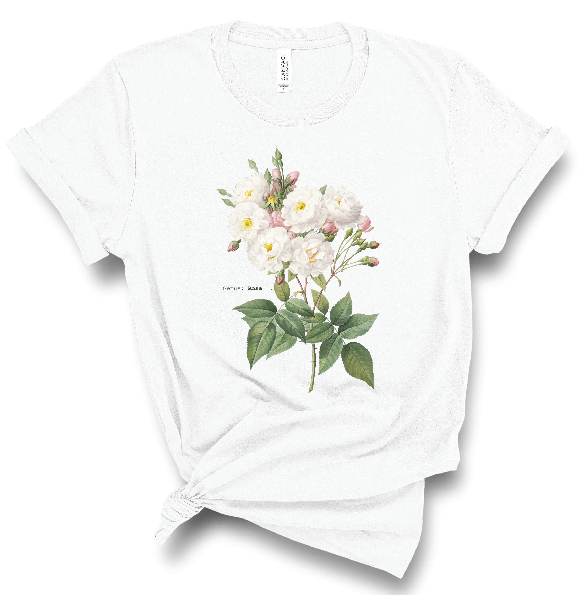Vintage Flower T Shirt Botanical Plant T Shirt Botanical T Etsy