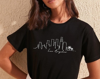 Los Angeles Shirt, LA Shirt, Los Angeles T shirt, Skyline, California Shirt, Graphic Tees, LA, Tumblr, Trendy Womens Clothing, UNISEX